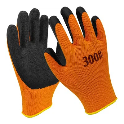 블랙 라텍스 코팅 크링클 장갑